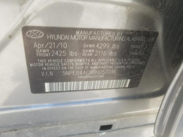 Photo 9 VIN: 5NPEB4ACXBH057246 - HYUNDAI SONATA GLS 