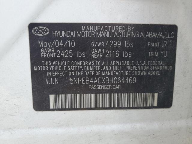 Photo 11 VIN: 5NPEB4ACXBH064469 - HYUNDAI SONATA GLS 