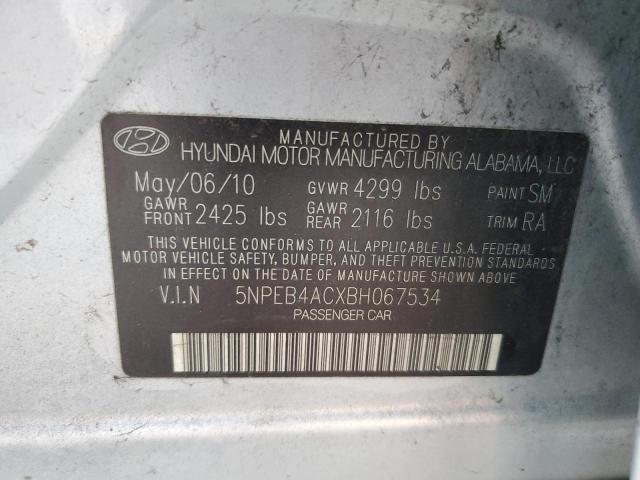 Photo 11 VIN: 5NPEB4ACXBH067534 - HYUNDAI SONATA GLS 