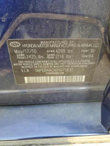 Photo 9 VIN: 5NPEB4ACXBH075830 - HYUNDAI SONATA GLS 