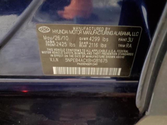 Photo 11 VIN: 5NPEB4ACXBH081675 - HYUNDAI SONATA 