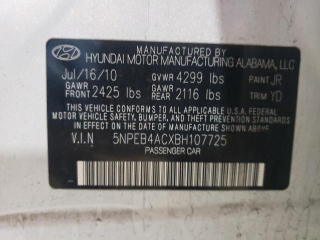 Photo 11 VIN: 5NPEB4ACXBH107725 - HYUNDAI SONATA 