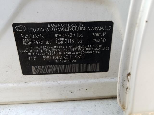 Photo 9 VIN: 5NPEB4ACXBH119809 - HYUNDAI SONATA GLS 