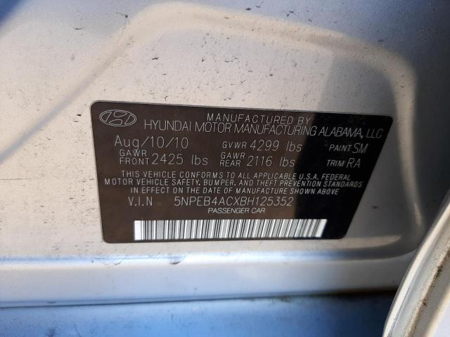 Photo 11 VIN: 5NPEB4ACXBH125352 - HYUNDAI SONATA GLS 