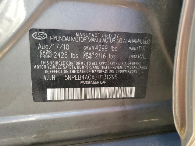 Photo 9 VIN: 5NPEB4ACXBH131295 - HYUNDAI SONATA GLS 