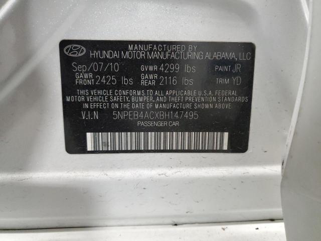 Photo 12 VIN: 5NPEB4ACXBH147495 - HYUNDAI SONATA GLS 