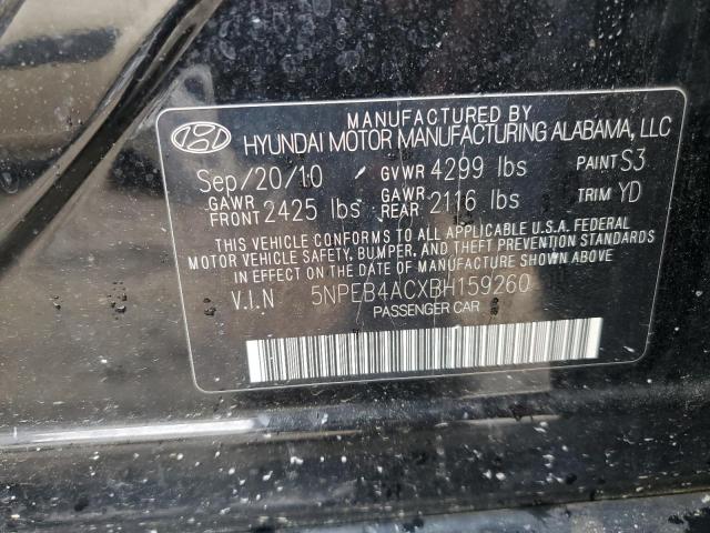 Photo 12 VIN: 5NPEB4ACXBH159260 - HYUNDAI SONATA 