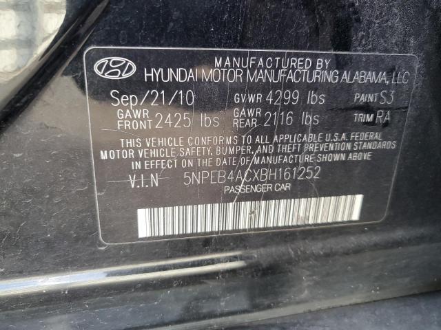 Photo 11 VIN: 5NPEB4ACXBH161252 - HYUNDAI SONATA GLS 