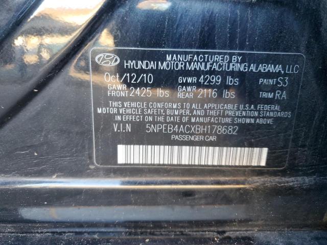 Photo 11 VIN: 5NPEB4ACXBH178682 - HYUNDAI SONATA GLS 