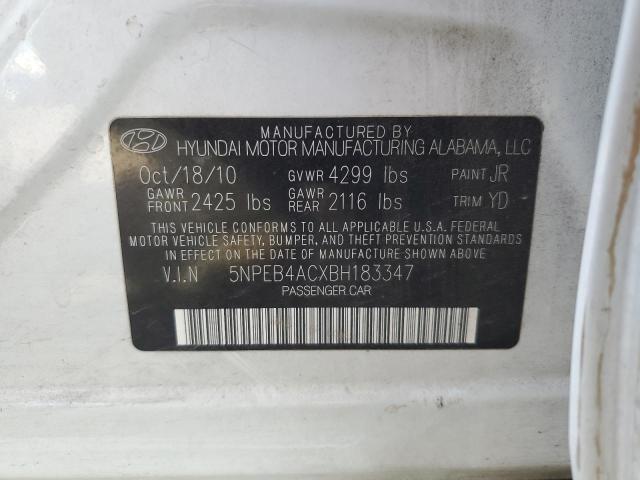 Photo 11 VIN: 5NPEB4ACXBH183347 - HYUNDAI SONATA GLS 