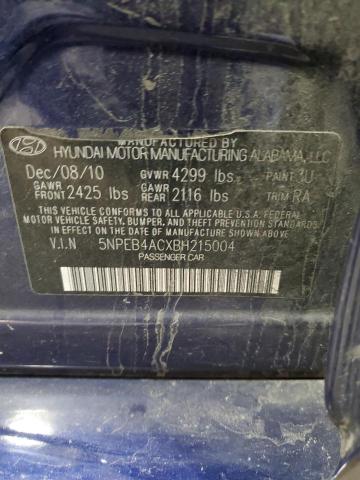 Photo 11 VIN: 5NPEB4ACXBH215004 - HYUNDAI SONATA GLS 