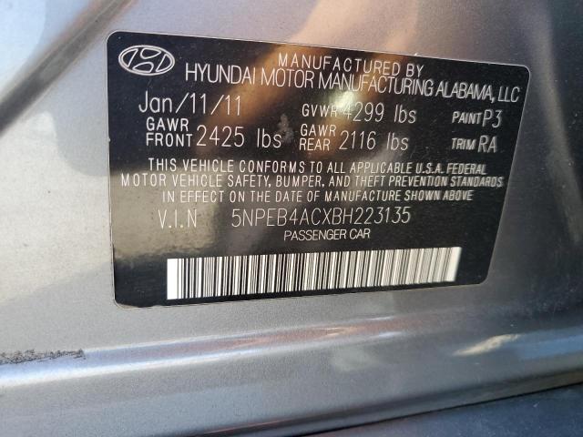 Photo 11 VIN: 5NPEB4ACXBH223135 - HYUNDAI SONATA 