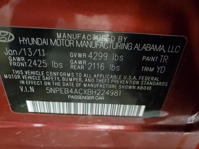 Photo 11 VIN: 5NPEB4ACXBH224981 - HYUNDAI SONATA 