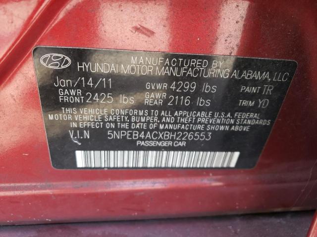 Photo 11 VIN: 5NPEB4ACXBH226553 - HYUNDAI SONATA GLS 