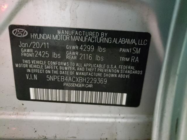 Photo 9 VIN: 5NPEB4ACXBH229369 - HYUNDAI SONATA GLS 