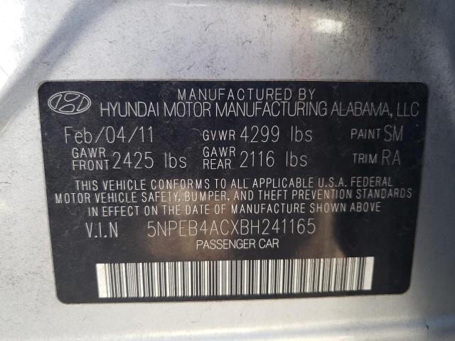 Photo 9 VIN: 5NPEB4ACXBH241165 - HYUNDAI SONATA GLS 