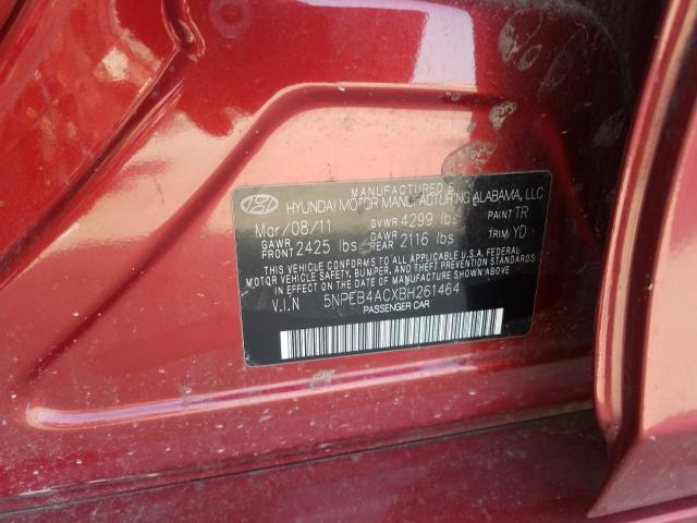 Photo 9 VIN: 5NPEB4ACXBH261464 - HYUNDAI SONATA 