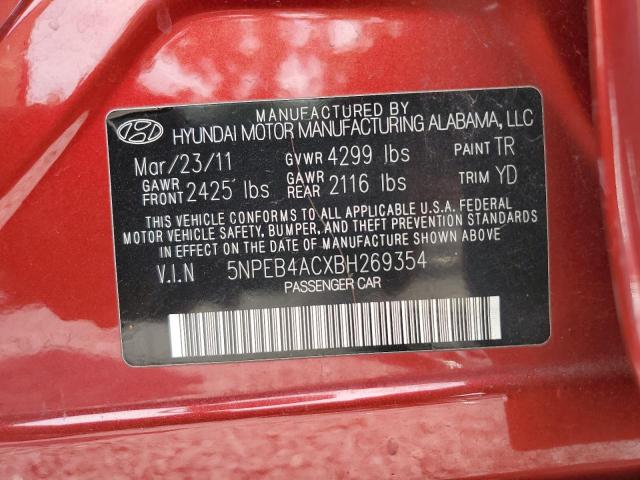 Photo 11 VIN: 5NPEB4ACXBH269354 - HYUNDAI SONATA 