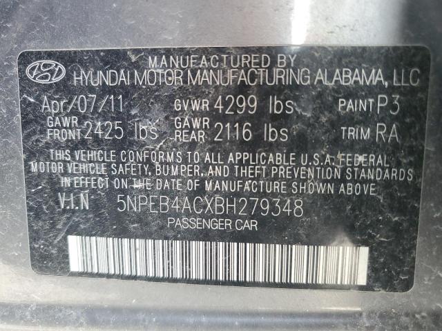 Photo 11 VIN: 5NPEB4ACXBH279348 - HYUNDAI SONATA 