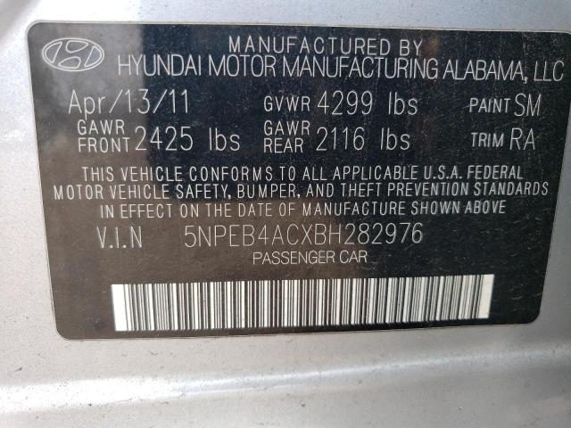 Photo 11 VIN: 5NPEB4ACXBH282976 - HYUNDAI SONATA GLS 