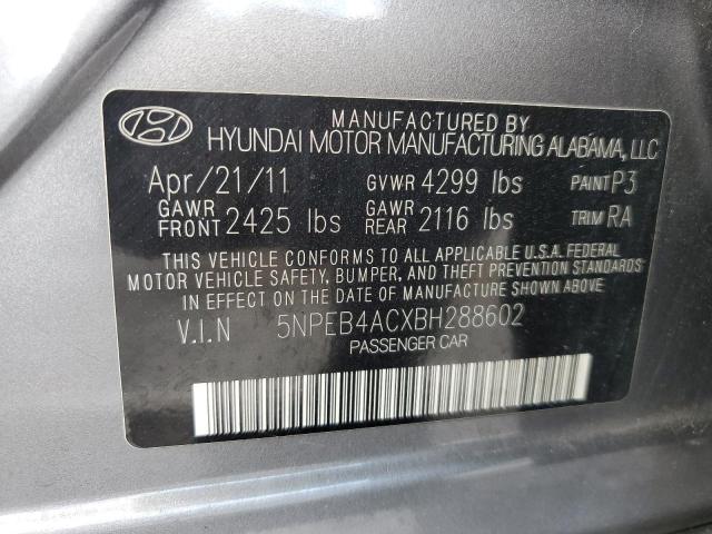 Photo 11 VIN: 5NPEB4ACXBH288602 - HYUNDAI SONATA GLS 