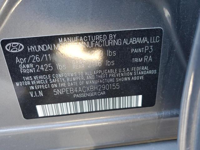 Photo 9 VIN: 5NPEB4ACXBH290155 - HYUNDAI SONATA GLS 