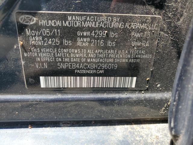 Photo 11 VIN: 5NPEB4ACXBH296019 - HYUNDAI SONATA 