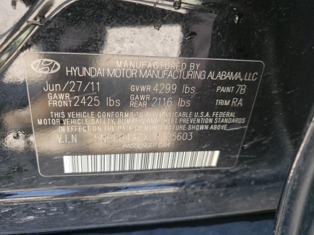 Photo 9 VIN: 5NPEB4ACXCH325603 - HYUNDAI SONATA GLS 