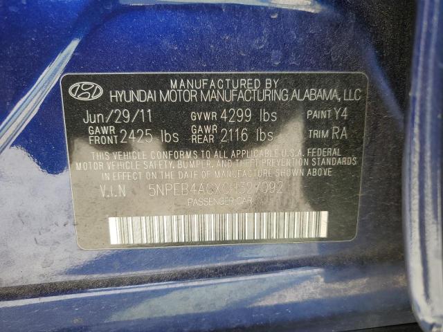 Photo 11 VIN: 5NPEB4ACXCH327092 - HYUNDAI SONATA GLS 