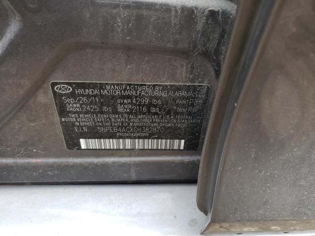 Photo 11 VIN: 5NPEB4ACXCH382870 - HYUNDAI SONATA GLS 