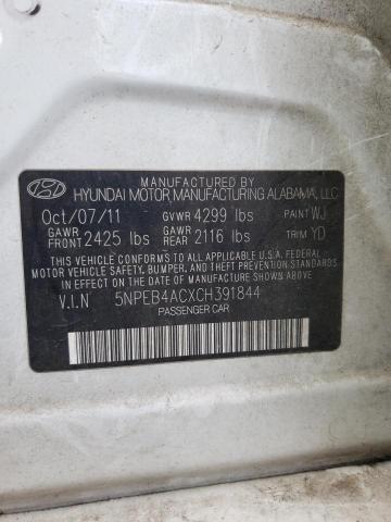 Photo 9 VIN: 5NPEB4ACXCH391844 - HYUNDAI SONATA GLS 