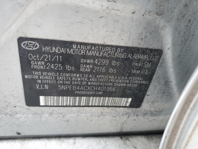 Photo 11 VIN: 5NPEB4ACXCH401966 - HYUNDAI SONATA 