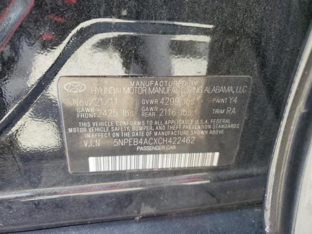 Photo 11 VIN: 5NPEB4ACXCH422462 - HYUNDAI SONATA GLS 