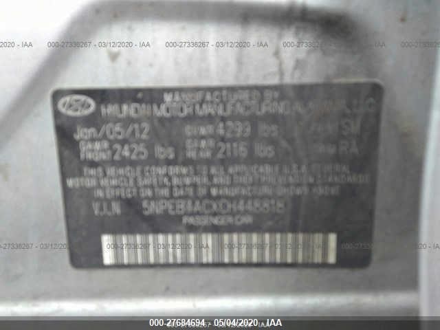 Photo 8 VIN: 5NPEB4ACXCH448818 - HYUNDAI SONATA 