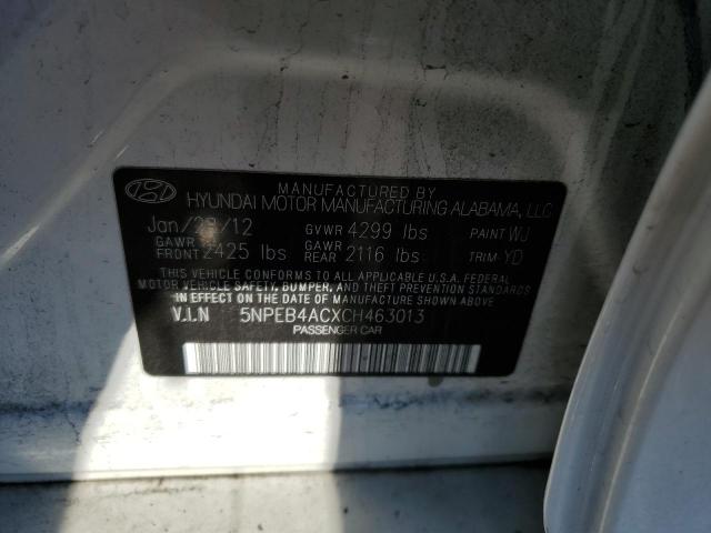 Photo 11 VIN: 5NPEB4ACXCH463013 - HYUNDAI SONATA 