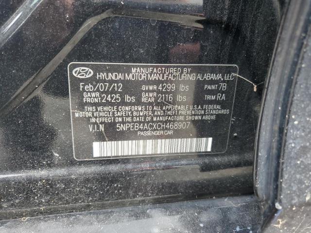 Photo 11 VIN: 5NPEB4ACXCH468907 - HYUNDAI SONATA GLS 