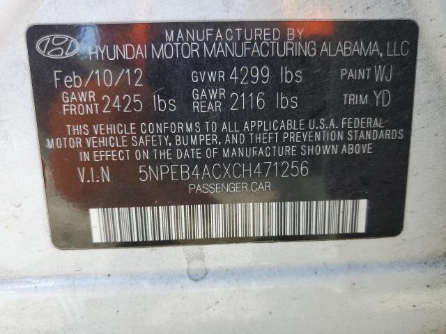 Photo 11 VIN: 5NPEB4ACXCH471256 - HYUNDAI SONATA GLS 