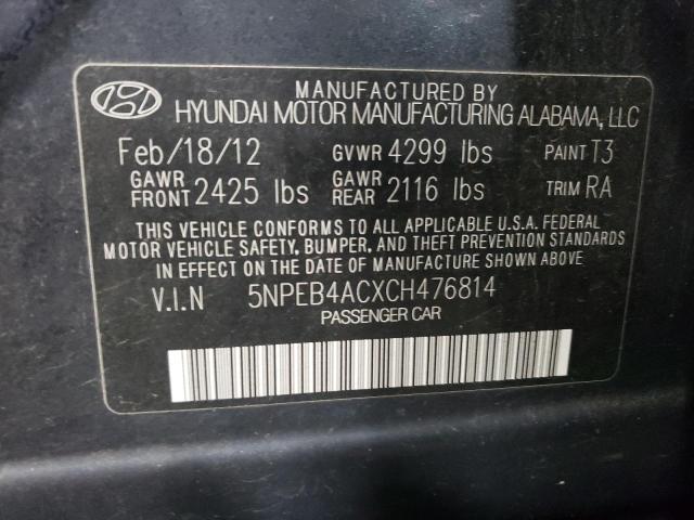 Photo 11 VIN: 5NPEB4ACXCH476814 - HYUNDAI SONATA GLS 