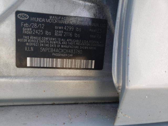 Photo 11 VIN: 5NPEB4ACXCH483780 - HYUNDAI SONATA GLS 