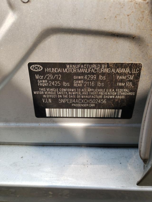 Photo 9 VIN: 5NPEB4ACXCH502456 - HYUNDAI SONATA GLS 