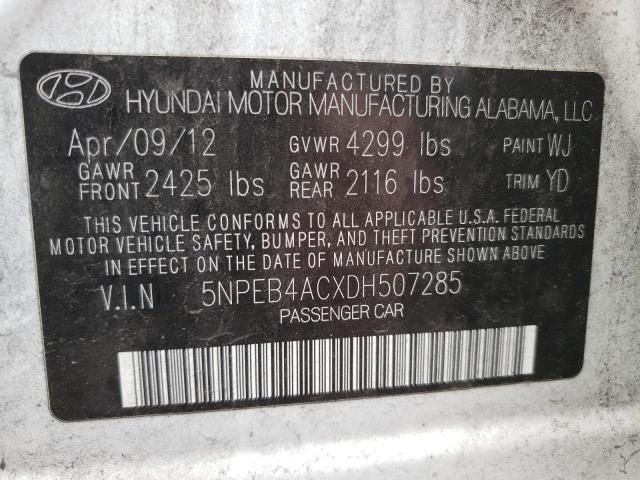 Photo 9 VIN: 5NPEB4ACXDH507285 - HYUNDAI SONATA 