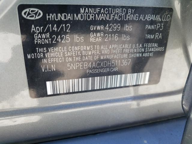 Photo 9 VIN: 5NPEB4ACXDH511367 - HYUNDAI SONATA GLS 