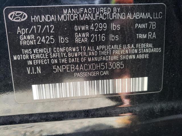 Photo 11 VIN: 5NPEB4ACXDH513085 - HYUNDAI SONATA GLS 