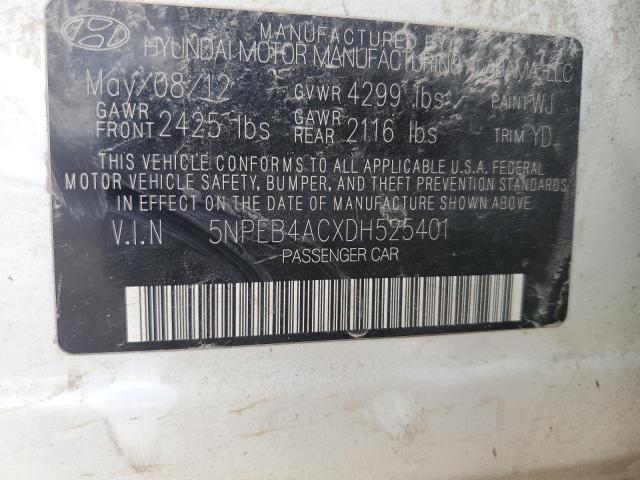 Photo 11 VIN: 5NPEB4ACXDH525401 - HYUNDAI SONATA 