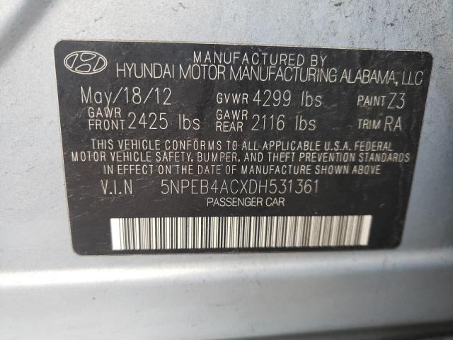 Photo 11 VIN: 5NPEB4ACXDH531361 - HYUNDAI SONATA GLS 