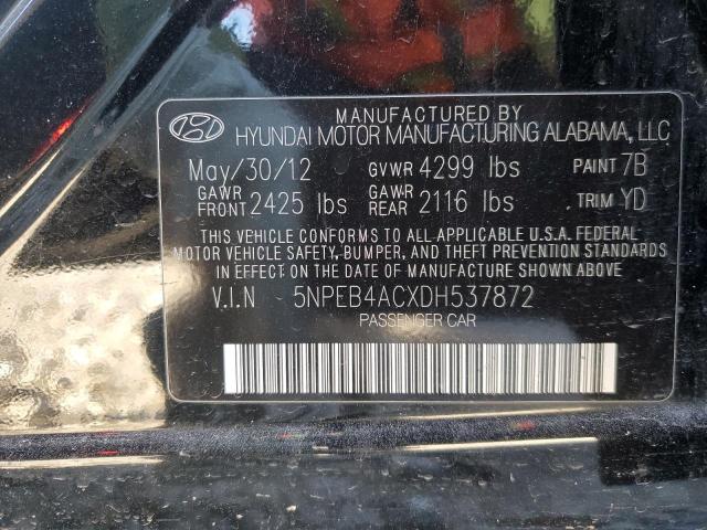 Photo 11 VIN: 5NPEB4ACXDH537872 - HYUNDAI SONATA 