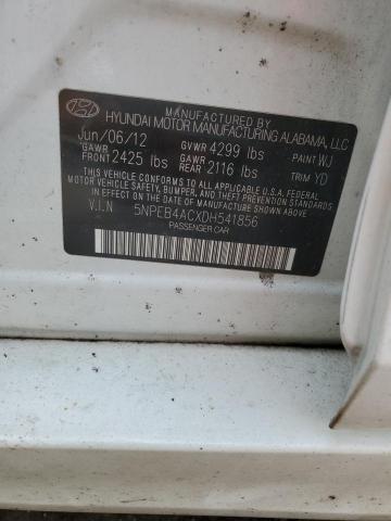 Photo 11 VIN: 5NPEB4ACXDH541856 - HYUNDAI SONATA 