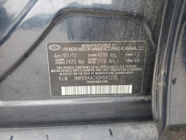 Photo 11 VIN: 5NPEB4ACXDH543235 - HYUNDAI SONATA 