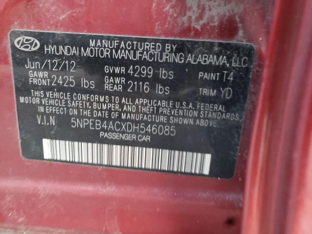 Photo 9 VIN: 5NPEB4ACXDH546085 - HYUNDAI SONATA GLS 