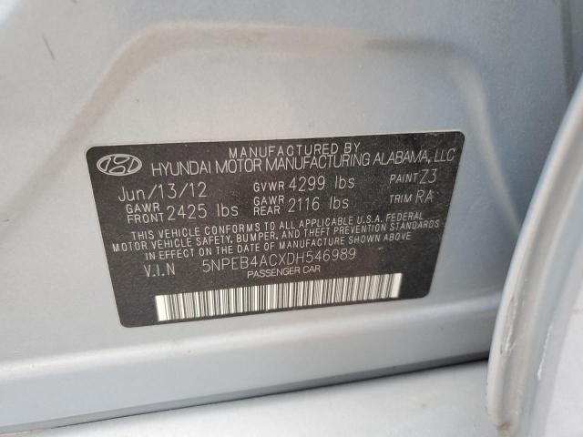 Photo 11 VIN: 5NPEB4ACXDH546989 - HYUNDAI SONATA GLS 